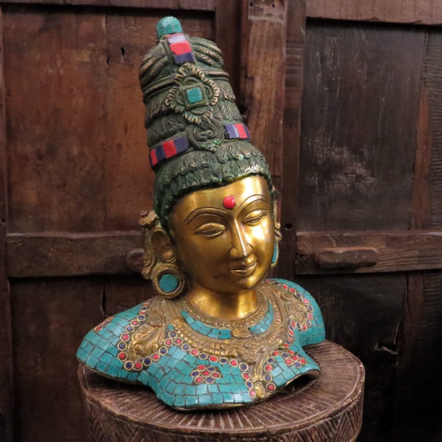Бронзовая статуэтка индийской богини Тара, 32 см