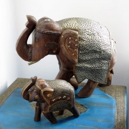 Индийская фигурка слона Dheera, 15 и 34 см