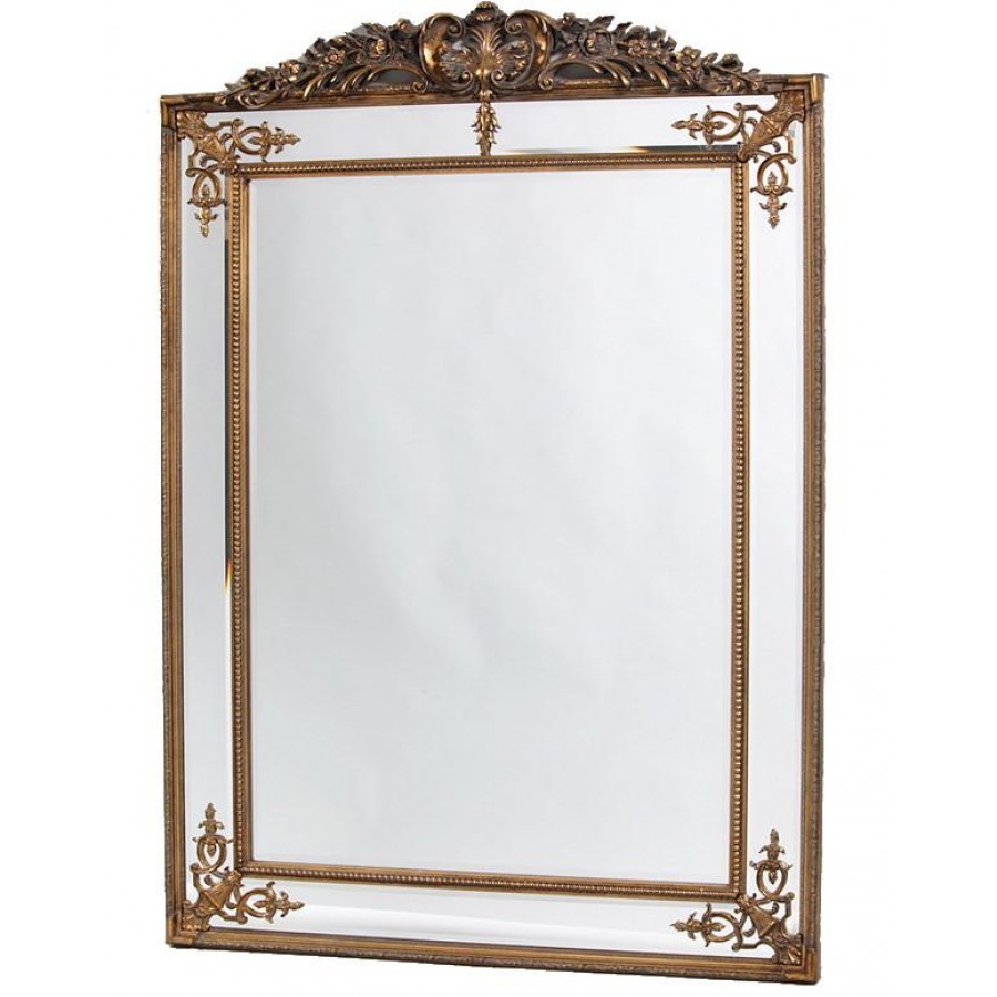 Большое напольное зеркало "Дилан", gold, 200х136 см