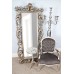 Большое зеркало в раме "Меривейл", florentine silver, 193х85 см