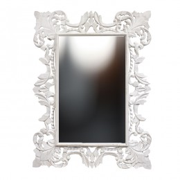 Большое зеркало в раме Chic, white, 90х120 см