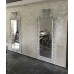Зеркало в пол в багете из массива Giardino, white silver, 200х93 см