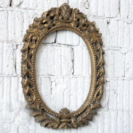 Овальная деревянная рама для зеркала Riya