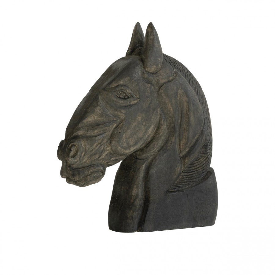 Деревянная скульптура коня, ручная работа, 37 см