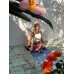 Голубой йога-коврик SAMUDRA ARCH