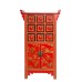 Высокий красный комод в китайском стиле Gaoda, 124 см