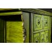 Зеленый резной комод в китайском стиле Xianhua Shu, 86 см