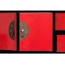 Черно-красная консоль Zuo, 87 см