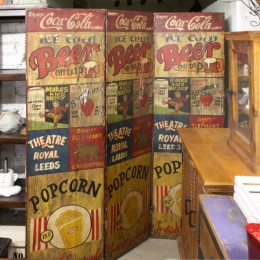 Декоративная деревянная ширма в лофт стиле из Индии Декоративная деревянная ширма в лофт стиле из Индии