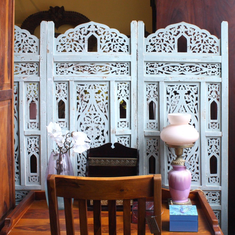 Раздвижная ширма из дерева манго Sanjaya