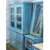 Голубой шкаф-буфет из массива, 200 см