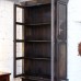 Книжный шкаф из массива со стеклянными дверцами Thane, 240 см