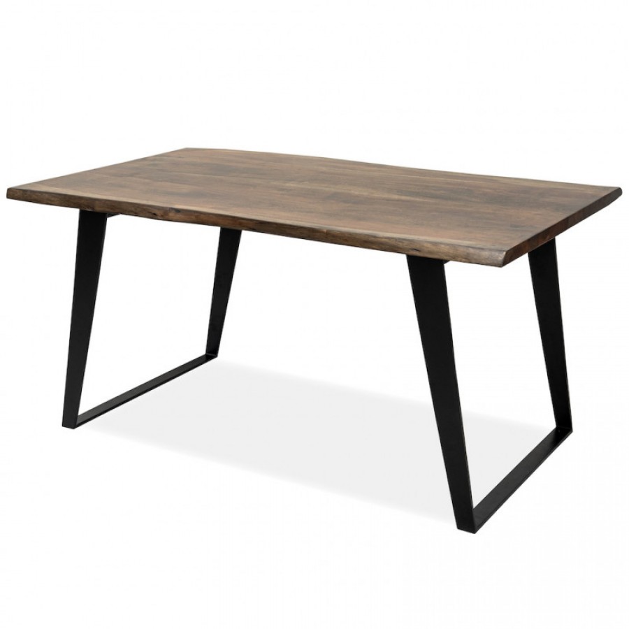 МИМАР, стол из массива на металлическом основании, 1,5м