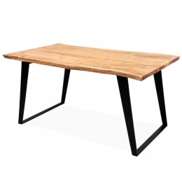 МИМАР, стол в гостинную из дерева и металла, 1,5м