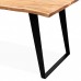 МИМАР, стол в гостинную из дерева и металла, 1,5м