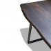 Большой стол из массива дерева и металла НОРБУ, 2м