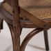 Деревянный стул с подлокотниками КЬЯНТИ, темный орех