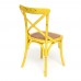 Деревянный дизайнерский стул ВОЛЬТЕРРА, желтый