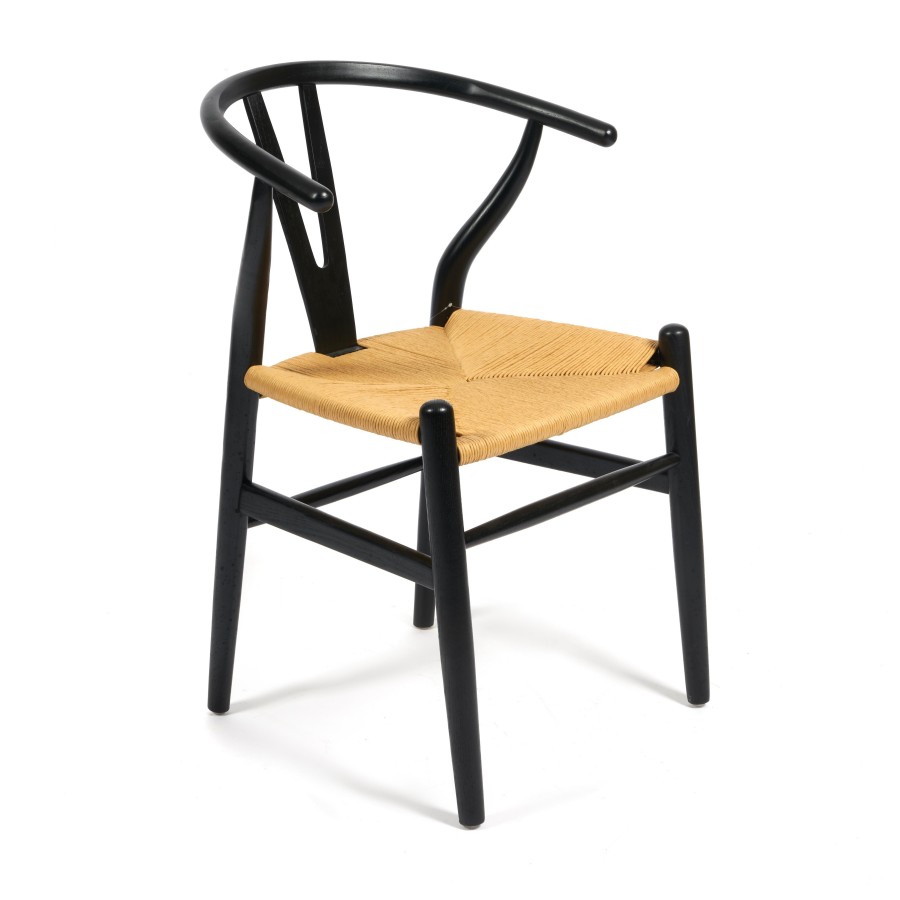 Дизайнерский черный стул из дерева МЭЙЛИ
