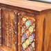 Комод резной из массива палисандра с керамическими изразцами Hansh III