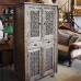 Шкаф из дерева манго с резьбой Daur, 180 см