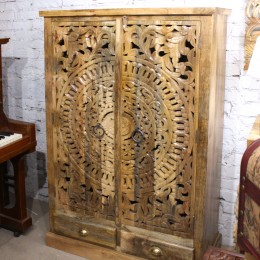 Высокий индийский комод из массива дерева манго Kanti, 150 см