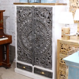 Высокий индийский комод из массива дерева манго Kanti, 150 см