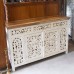 Белый резной комод из массива манго Sethi