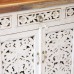 Белый резной комод из массива манго Sethi