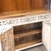 Белый резной комод из массива манго Sethi