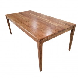 Длинный деревянный обеденный стол в гостиную или кухню, 200 см