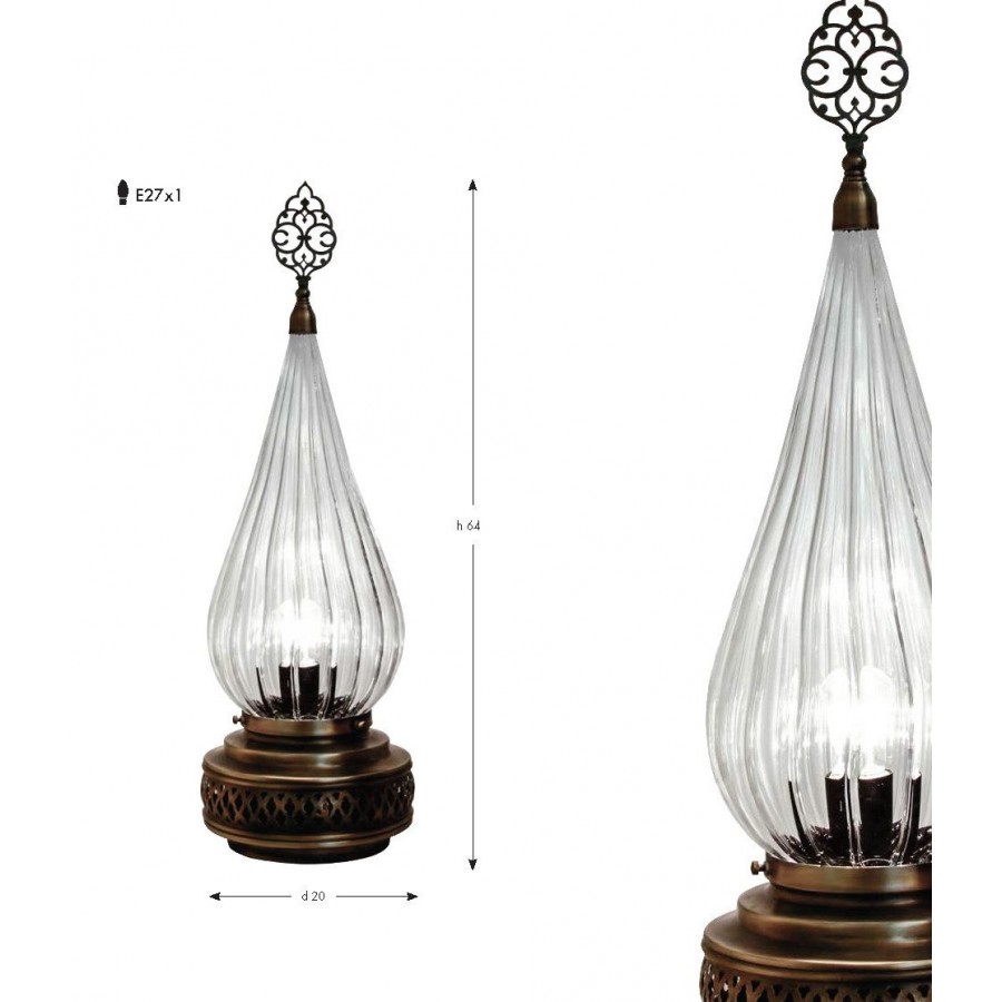 Настольная лампа в восточном стиле Султани Т, Настольная лампа в восточном стиле Султани T, НАСВ-050