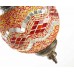 Подвесной мозаичный светильник МАРОККО, оранжевый