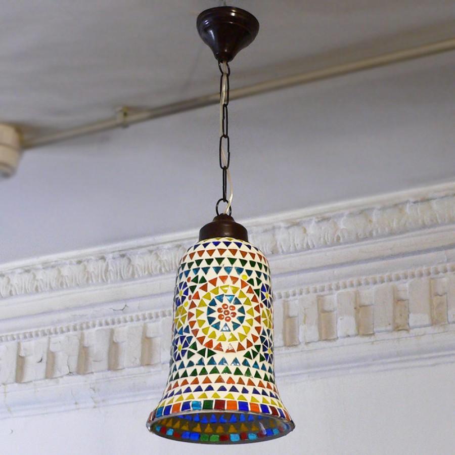 Потолочный светильник из мозайки
