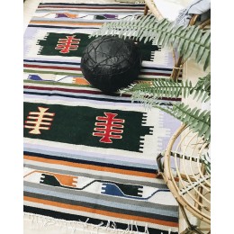 Шерстяной коврик в этно стиле
