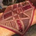 Коврик с вышивкой из Индии, фуксия, 100x150 см