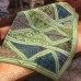 Расшитый коврик из Индии, зеленый, 100x150 см