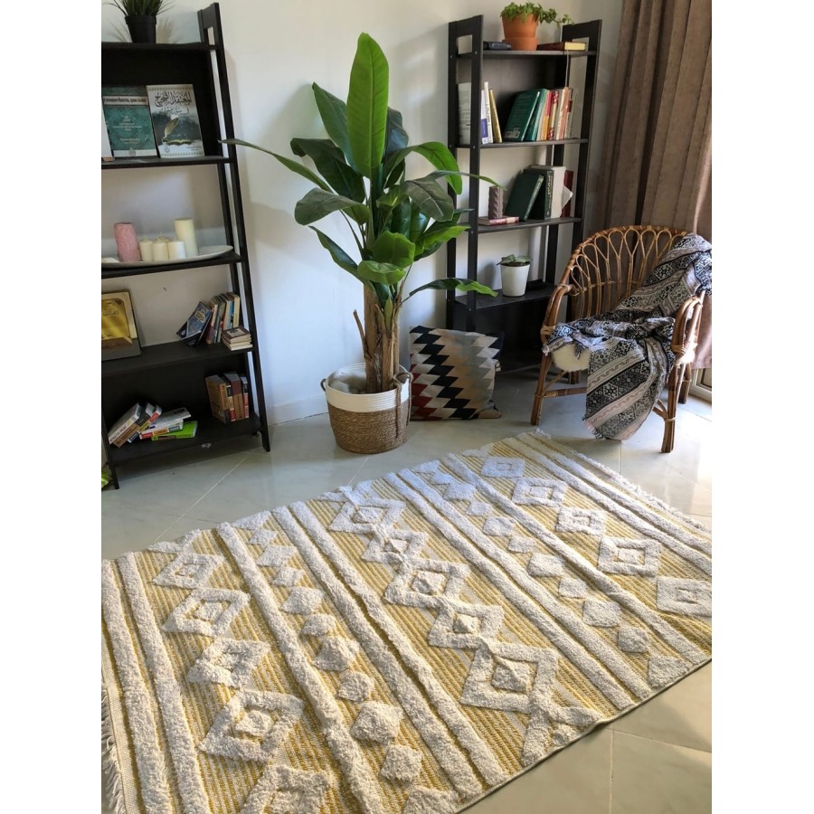 Натуральный хлопковый ковер-килим