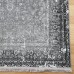 Безворсовый серый ковер в стиле "винтаж" Atika