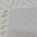 Ковер-килим молочного белого цвета серии Ravi