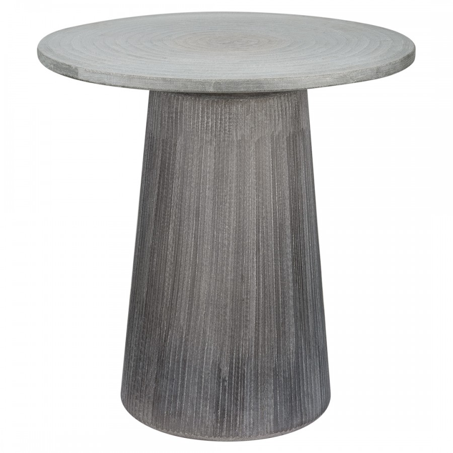 Дизайнерский кофеный стол из стекла серого цвета Мэйни 2